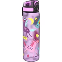Ion8 Botella Agua- Sin Fugas- Sin BPA- Unicornios- 600 ml